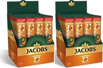 Jacobs 3'ü 1 Arada  Karışım Kahve 80 Adet ( 40'lı Kutu x 2)