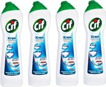 Cif Krem Amonyaklı Yüzey Temizleyici 500 ml 4 Lü