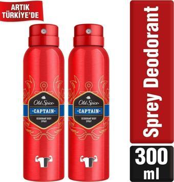 Old Spice Sprey Deodorant 150 ml Captainx2