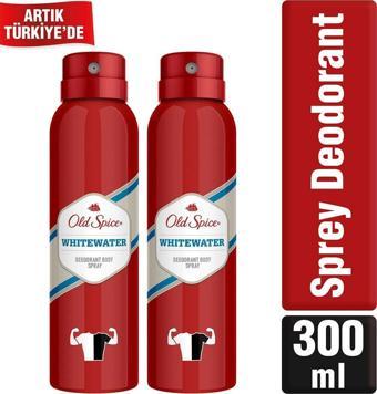 Old Spice Sprey Deodorant 150 ml Whitewaterx2