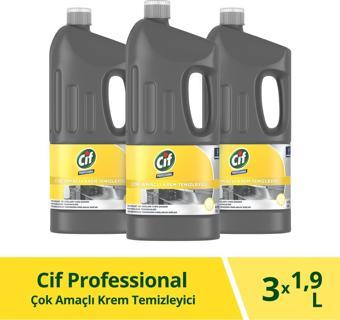 Cif Professional Çok Amaçlı Krem Temizleyici 1,9 Lt 3adet