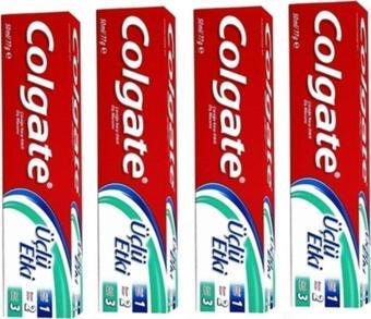 Colgate Diş Macunu Üçlü Etki 50 Ml 7891024128923 4 Lü Paket