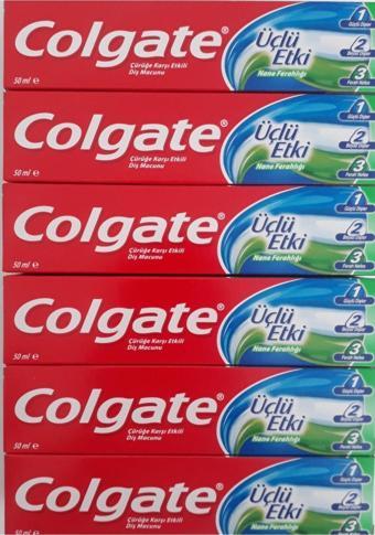 Colgate Üçlü Etkili Diş Macunu 50ml 6lı Paket