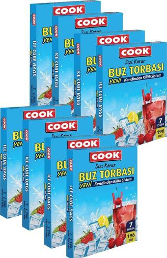 Cook Kendinden Kilitli Sistem Buz Torbası 7'li X 8 Paket