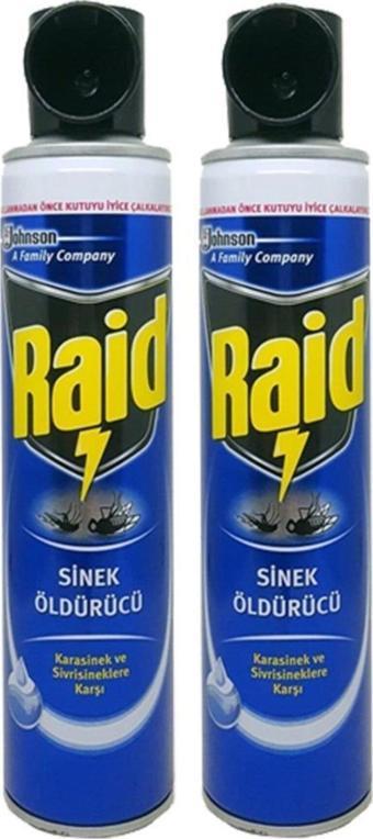 Raid Sinek Öldürücü Sprey 300 ml Sivrisinek ve Karasineklere Karşı x2