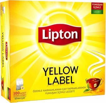 Lipton Yellow Label Bardak Poşet Çay 100'lü X 6 Paket