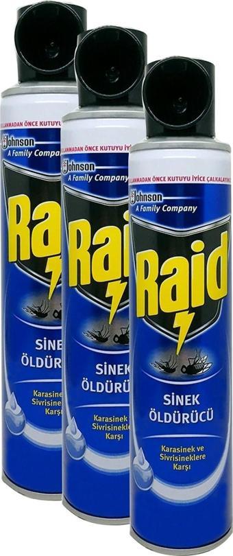 Raid Sinek Öldürücü Sprey 300 Ml X 3 Adet