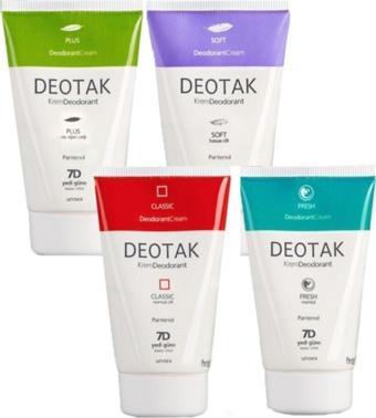 Deotak Unisex Krem Deodorant 4'lü Set