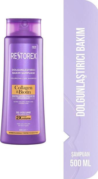 Restorex Collagen & Biotin Hacimsiz Saçlar Için Dolgunlaştırıcı Şampuan 500ml