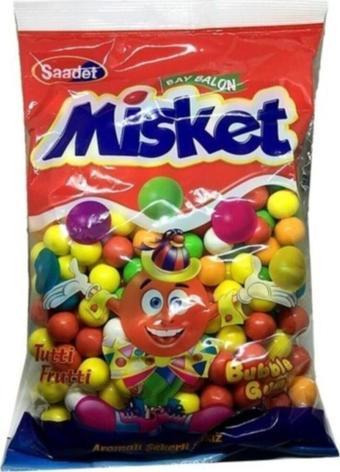 Saadet Tutti Frutti Aromalı Misket Sakız / Otomat Sakızı 1 Kg (222 Adet)