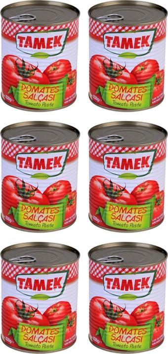 Tamek Domates Salçası 830 Gr X 6 Adet