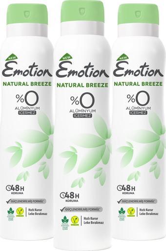Emotion Natural Breeze Deodorant 3x150ml