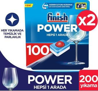 Finish Hepsi Bir Arada 200 Tablet Bulaşık Makinesi Deterjanı (100x2)