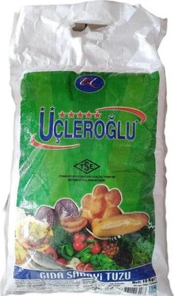 Üçleroğlu Tuz 10 Kg Çanta İyotlu Yemeklik Sofralık