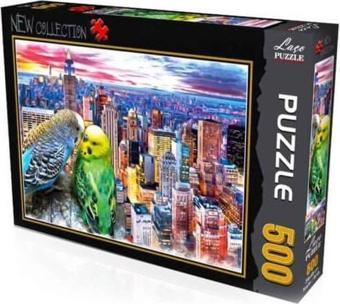 Laço Puzzle Muhabbet Kuşları 500 Parça Yapboz