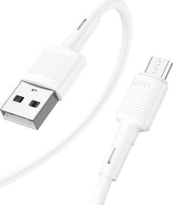 Hoco Mikro USB Hızlı Şarj Data Kablosu Premium Kalite Beyaz