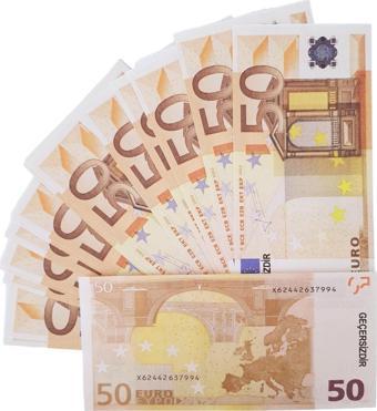 300 Adet 50 Euro Sahte Para Geçersiz Düğün Parası Parti Şaka Malzemesi