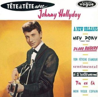 Johnny Hallyday Tte  Tte Avec Johny Hallyday Plak - Johnny Hallyday