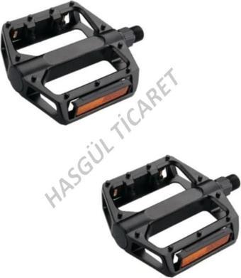 Hsgl Bisiklet Geniş Bilyalı Reflektörlü Siyah Pedal P-896