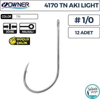 Owner 4170 TN Aki Light Delikli İğne Beyaz #1/0 (12 Adet)