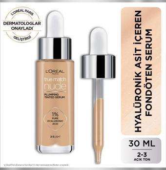 L'Oréal Paris True Match Nude Fondöten Serum 2-3 Light