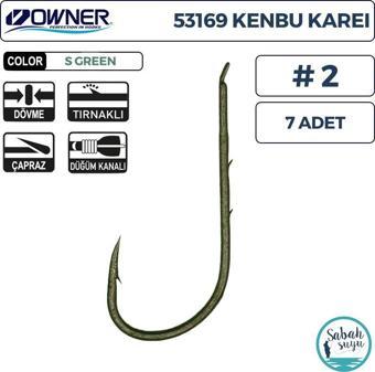 Owner 53169 Kenbu Karei Tırnaklı İğne #2 (7 Adet) Yeşil