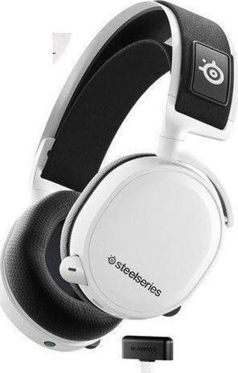 SteelSeries Arctis 7+ Beyaz Kablosuz 7.1 Kulak Üstü Oyuncu Kulaklığı