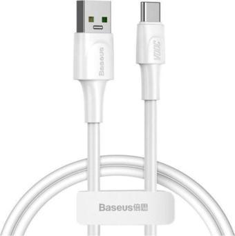Baseus CATSW-F02 White VOOC 5A QC 1 Metre Type-C Kablo Beyaz