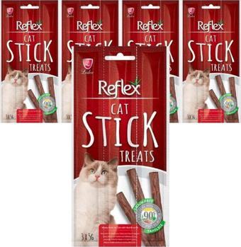 Reflex Hindi Ve Kuzu Etli Kedi Ödül Çubuğu 5 Gr 3 Adet (5 Paket)