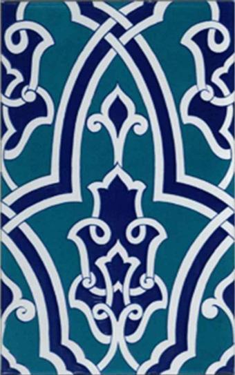 Armada Çini 25x40 Cm Sp 406 Kütahya Çinisi Iznik Desenli Çini Karo