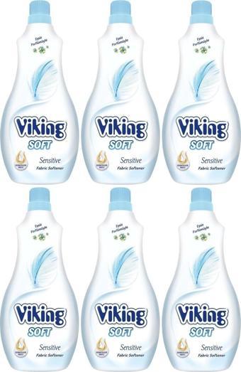 Viking Çamaşır Yumuşatıcı 1400ml Soft Sensitive 6 Lı Set (114 YIKAMA)