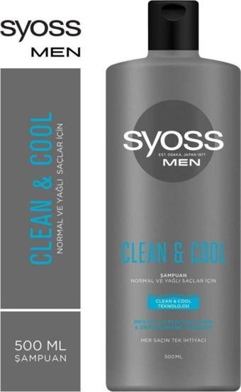 Syoss Men Clean & Cool Mentol Etkili Şampuan 500 ml