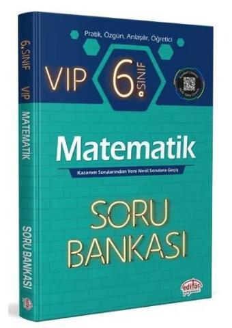 Editör Yayınları 6. Sınıf Vip Matematik Soru Bankası - Editör Yayınevi