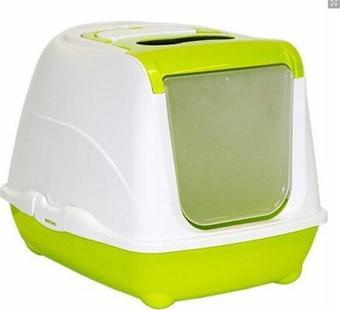 Moderna Flip Cat Büyük Kapalı Kedi Tuvaleti 57 Cm Sarı
