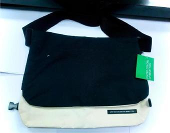 Benetton Çapraz Askılı Postacı Evrak Seyahat Çantası 32x54 cm