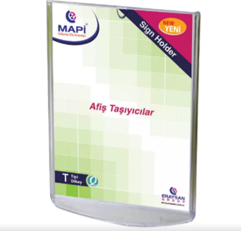 Mapi Afiş Taşıyıcı T Tipi Stand A5 Dikey 5342005