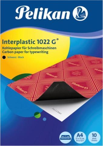 Pelikan A4 İnterplastik Karbon Kağıdı Siyah 10 Yaprak 1022G