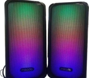 Mikado MD-356 2.0 5Wx2CH RGB Ledli Siyah USB Multimedia Oyuncu Speaker 3967