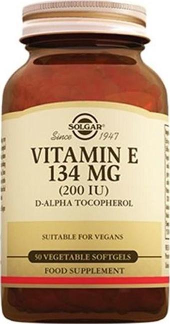 Solgar Vitamin E 200 Iu 50 Kapsül