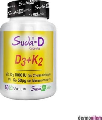 Suda Vitamin Suda-D Vitamin D3K2 60 Kapsül