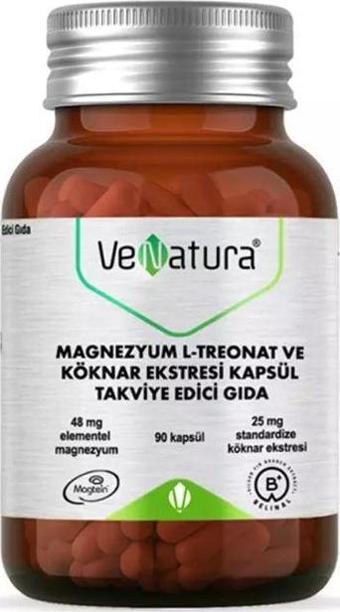 VeNatura Magnezyum L-Treonat ve Köknar Ekstresi 90 Kapsül