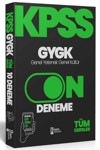 2024 KPSS Genel Yetenek Genel Kültür 10 Paket Deneme Dijital Çözümlü İsem Yayıncılık - İsem Yayıncılık