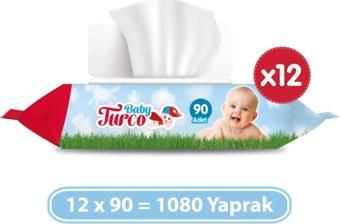 Baby Turco Islak Havlu 12x90 (1080 Yaprak)