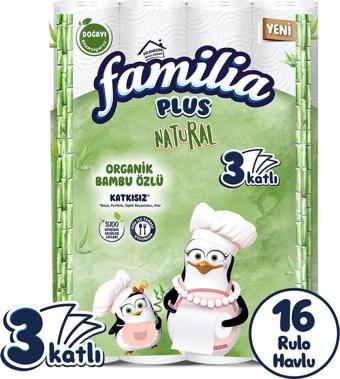 Familia Plus Natural 16'lı Kağıt Havlu