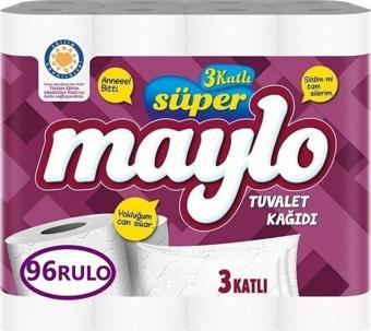 Maylo Süper 3 Katlı Tuvalet Kağıdı 96 Rulo