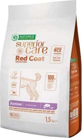 Nature's Protection Superior Care Junior Red Coat Küçük Irk Kızıl Yavru Köpek Köpek Maması 1.5 Kg