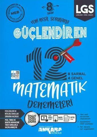 Ankara Yayınları 8. Sınıf Lgs Matematik Güçlendiren 12 Li Deneme 2021-2022 - Ankara Yayıncılık