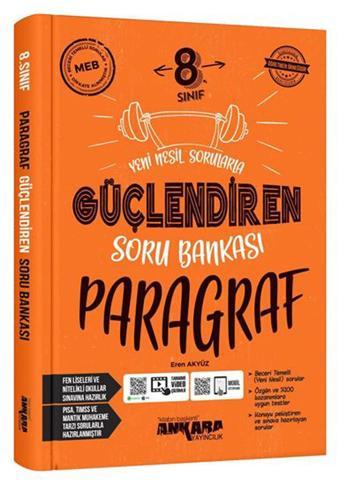 Ankara Yayınları 8. Sınıf Lgs Paragraf Güçlendiren Soru Bankası 2021-2022 - Ankara Yayıncılık