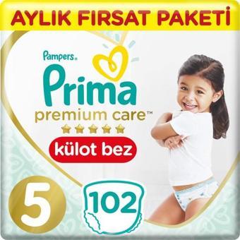 Prima Premium Care Külot Bebek Bezi 5 Beden 12-17 Kg 102 Adet