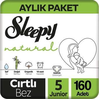 Sleepy Natural 5 Numara Junior 160'lı Bebek Bezi